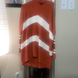Oversized orange sweater
